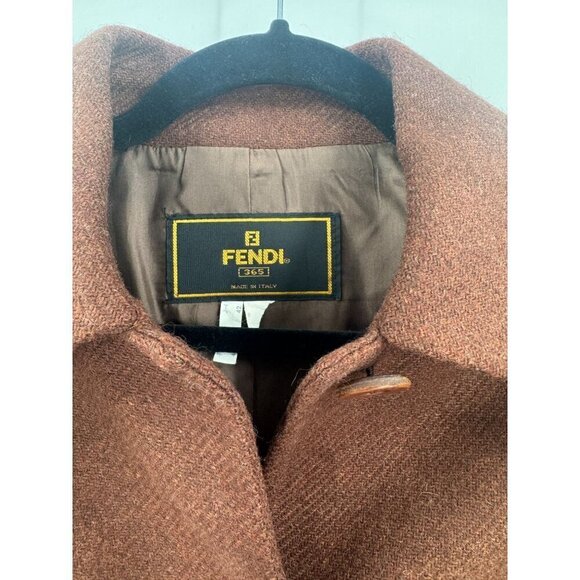 Fendi Vintage Wool Short Coat - Picture 7 of 11
